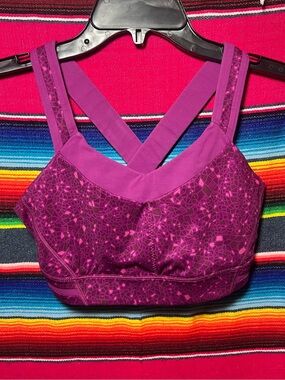 Lululemon Rack Pack Bra Paradise Geo Regal Plum Multi / Regal Plum Size 6